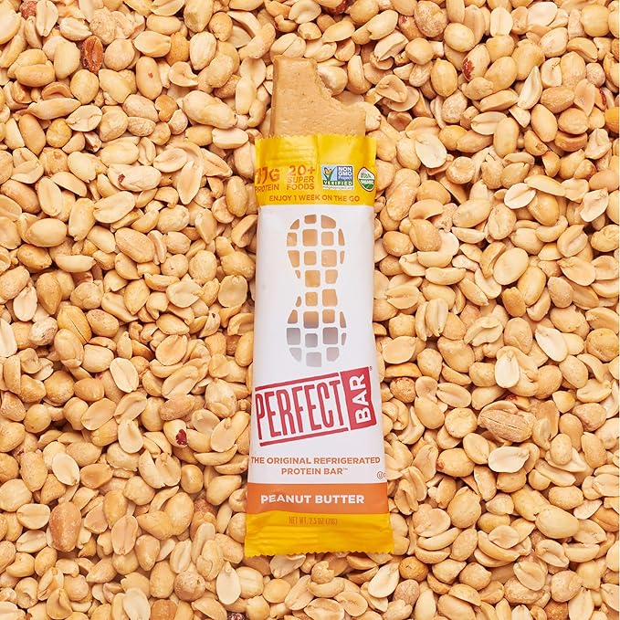 Perfect Bar Original Refrigerated Protein Bar, Peanut Butter, 2.5 Ounce Bar, 8 Count (Pack of 3)