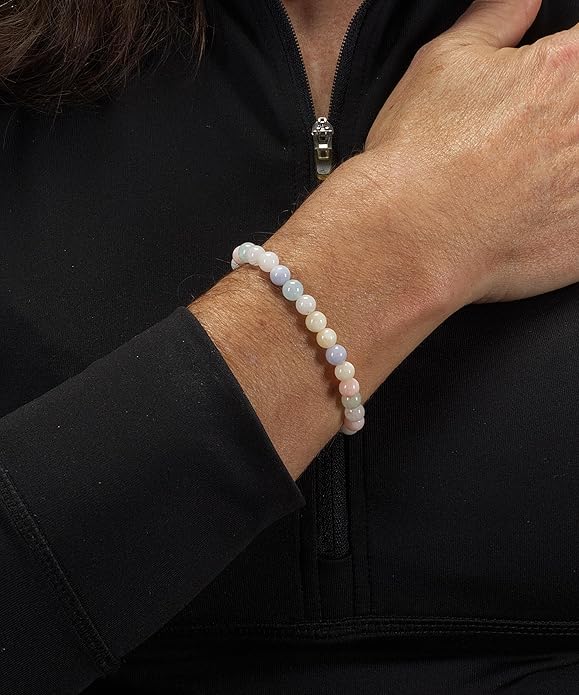 Cherry Tree Collection - Small, Medium, Large Sizes - Gemstone Beaded Bracelets For Women and Men - 6mm Round Beads