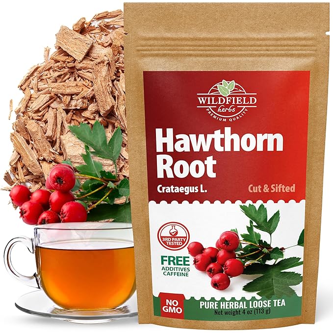 4 oz. Hawthorn Root Herbal Tea (Crataegus L.) - 113g Pigweed Herb Tea Espino Blanco