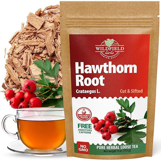 4 oz. Hawthorn Root Herbal Tea (Crataegus L.) - 113g Pigweed Herb Tea Espino Blanco