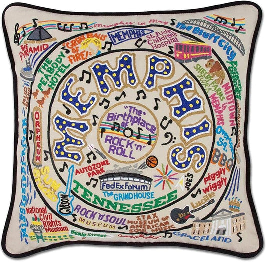 Catstudio Memphis Embroidered Decorative Throw Pillow