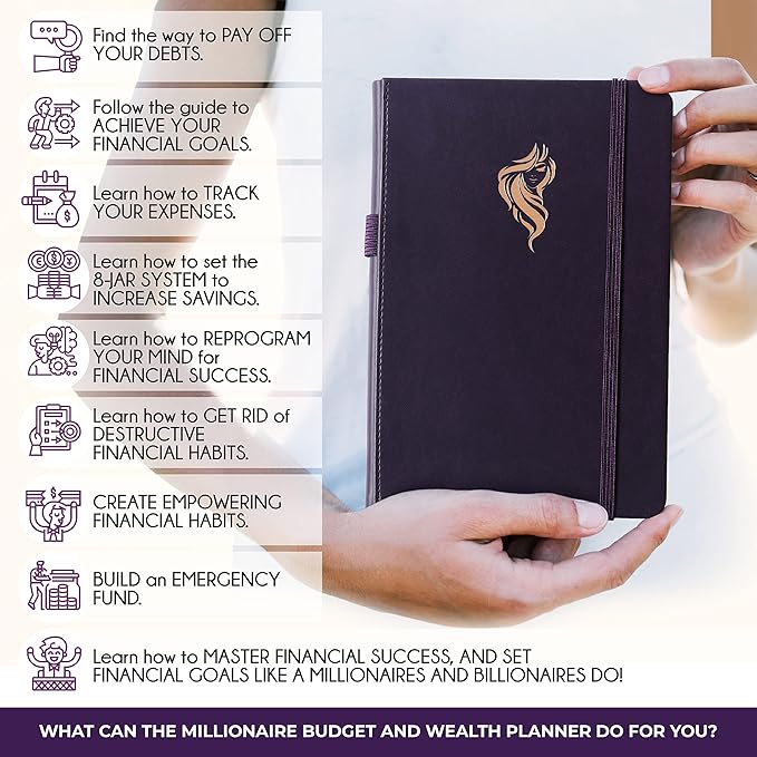 Financial Planner - Monthly Budget Planner with Cash Envelopes & Monthly Bill Organizer | A 12-Month Journey to Financial Freedom | Bill Payment Tracker Organizer, Debt, Expense Tracker & Money Saving