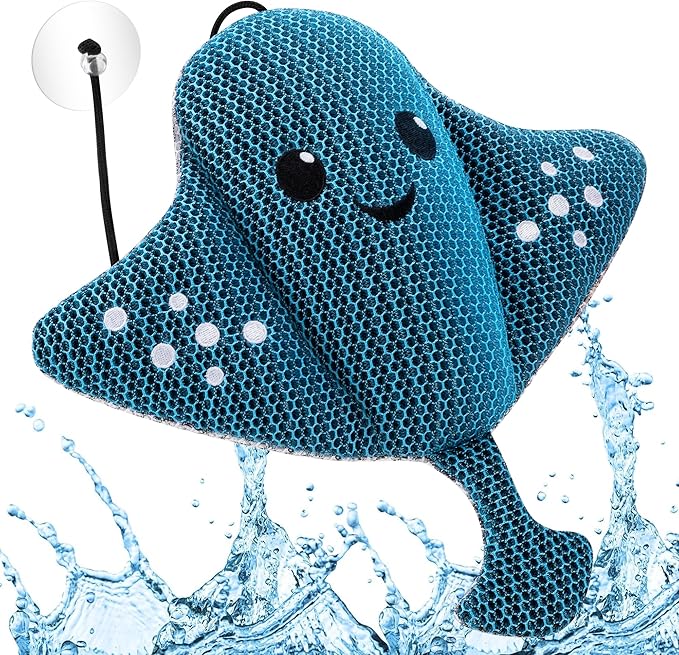 Hot-Tub-Scum-Absorber-Devilfish-Hot-Tub-Floating-Sponge-Scum-Remover Reusable-Scum-Bug-Hot-Tub-Oil-Scum-Absorbing-Sponge Keep Water Cleaner Spa & Pool Bath Scum-Hot-Tub-Accessories Adults Kids