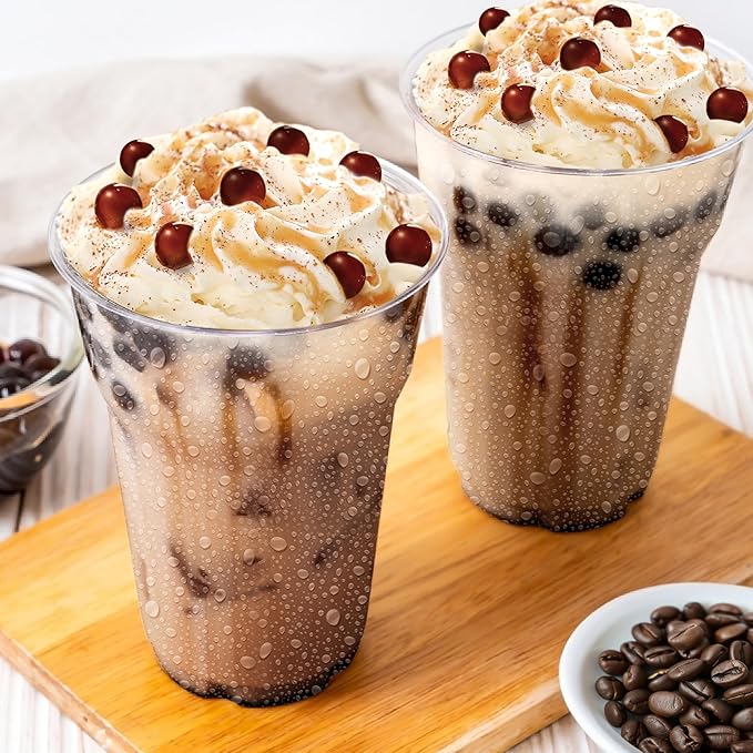 J WAY Instant Vanilla Latte Coffee Kit with Authentic Brown Sugar Tapioca Boba, Ready in Under One Minute, Paper Straws Included - 3 Servings