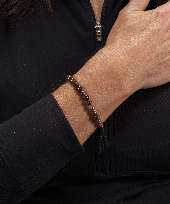 Cherry Tree Collection - Small, Medium, Large Sizes - Gemstone Beaded Bracelets For Women and Men - 6mm Round Beads