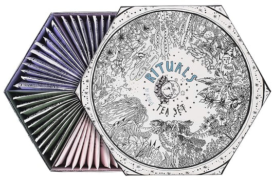 ACORUS Rituals Tea Set - Natural Fruit and Herbal Variety Pack, Tea Gift Set of 6 Different Teas, Sampler of 60 Bags Individually Wrapped