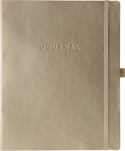 Graphique Apollo Vegan Leather Journal, Hardcover Diary Notebook for Writing, 192 Lined Pages, 8” x 10”