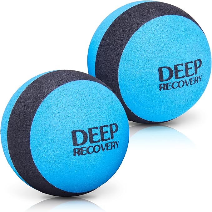 Deep Recovery Yoga Deep Tissue Massage Ball Set – Myofascial Release Balls for Feet, Back, Neck, Legs & Arms – Trigger Point & Mobility Therapy (2-Pack)