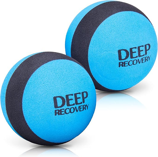 Deep Recovery Yoga Deep Tissue Massage Ball Set – Myofascial Release Balls for Feet, Back, Neck, Legs & Arms – Trigger Point & Mobility Therapy (2-Pack)