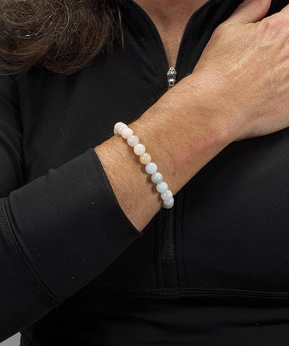 Cherry Tree Collection - Small, Medium, Large Sizes - Gemstone Beaded Bracelets For Women and Men - 8mm Round Beads