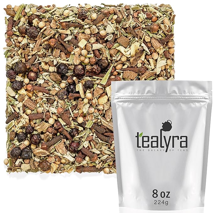 Tealyra - Blood Cleanser Tea - Wellness Detox - Health Tonic - Dandelion - Ginger - Loose Leaf Herbal Tea - Natural Cleanse - Diuretic Tea - Caffeine-Free - 224g (8-ounce)