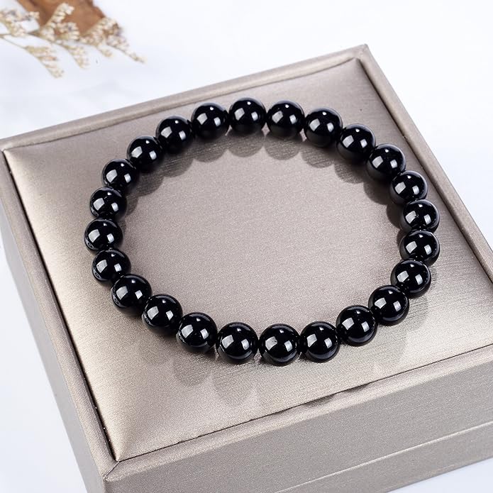 Cherry Tree Collection - Small, Medium, Large Sizes - Gemstone Beaded Bracelets For Women and Men - 8mm Round Beads