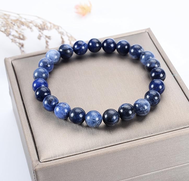 Cherry Tree Collection - Small, Medium, Large Sizes - Gemstone Beaded Bracelets For Women and Men - 8mm Round Beads