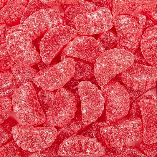 Cherry Slices Jelly Candy | 2 Pound Bag | Soft Sugar Dusted Fruit Slices with Classic Cherry Flavor | Fruit Jellies for Candy Buffets, Decoration, and Party Favors