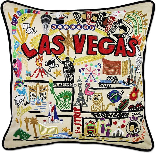 Catstudio Las Vegas Embroidered Decorative Throw Pillow
