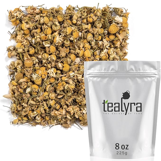 Tealyra - Egyptian Chamomile Tea - Pure Herbal Tea - Natural Bedtime Tea - Caffeine-Free - Relaxing Herbal Remedy - 225g (8-ounce)